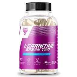 Produktbild: Trec Nutrition L-Carnitine + Green Tea Fettburner Grünteeextract Fettreduktion Sport Bodybuilding 90 Kapseln