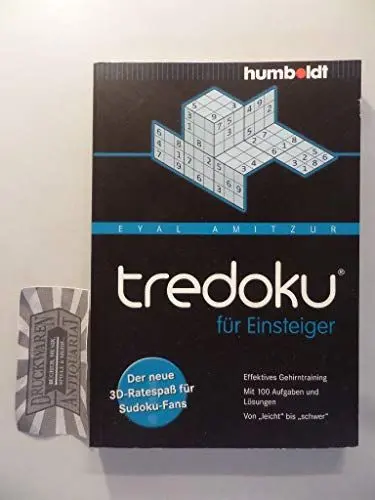Produktbild: tredoku für Einsteiger: Der neue 3D-Ratespaß für Sudoku-Fans. Effektives Gehirntraining. Mit 100 Aufgaben und Lösungen. Von 