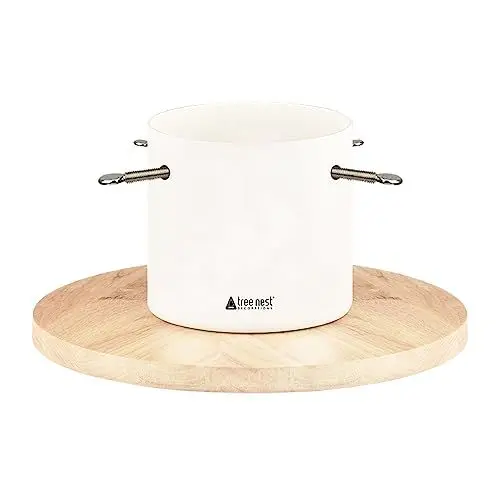 Produktbild: Tree Nest Christbaumständer Weihnachtsbaumständer Baumständer Tannenbaumständer Weihnachtsbaum Standfuß Ständer mit Wasserbehälter - Moonlight Christmas Tree Stand für Bäume bis 2m, 3-9cm Stamm Weiß