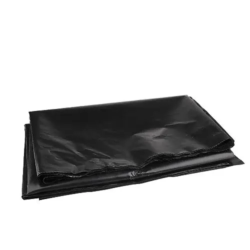 Produktbild: TREETDOBV Gummi-Teichfolie, Flexibel, Vorgeschnitten, Schwarz, Teichfolie für Wasser, Gartenteiche, Bäche, Springbrunnen, Einfach zu Formen, Langlebig und Fischpflanzensicher.(6 x 6,6 Fuß)