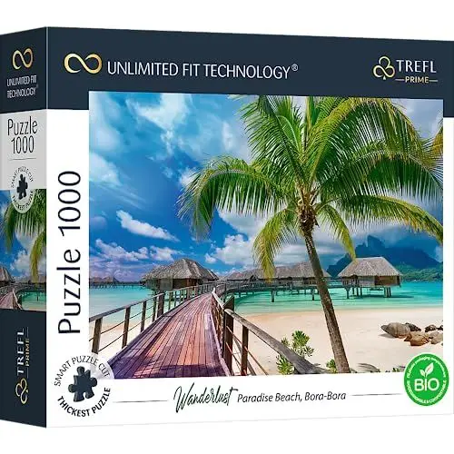 Produktbild: UFT Puzzle 1000 - Wanderlust: Paradise Beach, Bora-Bora