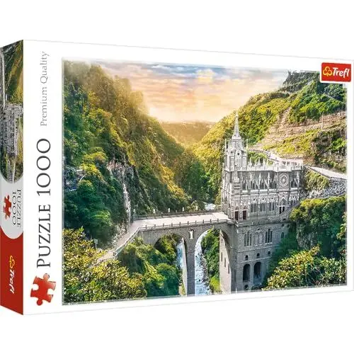 Produktbild: Trefl - Heiligtum von Las Lajas, Kolumbien - Puzzle 1000 Elemente - Kolumbianische Basilika, Südamerika, DIY-Puzzle, kreative Unterhaltung, Klassische Puzzles für Erwachsene und Kinder ab 12 Jahren