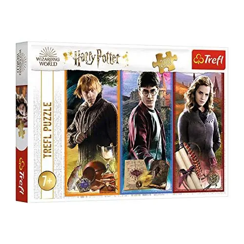 Produktbild: Trefl, 13277 Puzzle, In der Welt der Magie und Hexerei, 200 Teile, Warner Harry Potter, für Kinder ab 7 Jahren