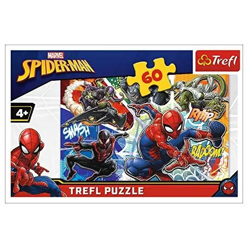 Produktbild: Trefl 17311 Tapferer, Marvel Spiderman EA 60 Teile, für Kinder ab 4 Jahren Puzzle