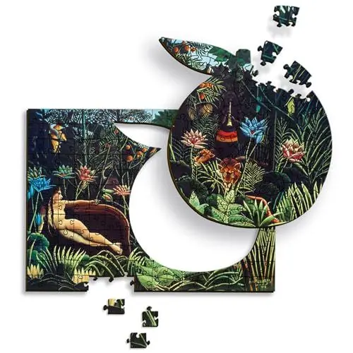Produktbild: Trefl - Holzpuzzle: Der Traum, Henri Rousseau - 200 Puzzleteile, Künstlerisches Puzzle Wooden Puzzle, Berühmte Bilder, Bekannte Künstler, für Erwachsene und Kinder ab 9 Jahren