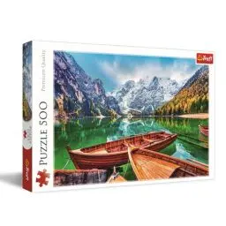 Produktbild: Trefl - Pragser Wildsee, Italien - Puzzle 500 Teile - DIY-Puzzle mit Berglandschaft, Kreative Unterhaltung, Spaß, Puzzle-Klassiker für Erwachsene und Kinder ab 10 Jahren