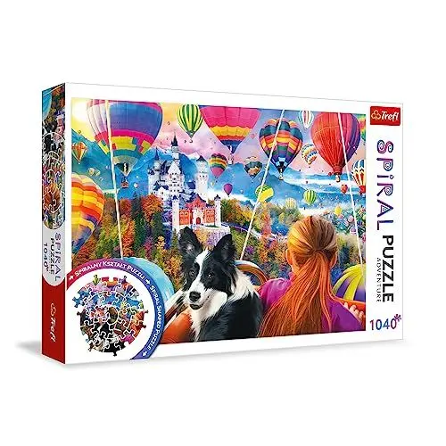 Produktbild: Trefl - Puzzle Spiral: Ballonfestival - 1040 Elemente - Spiralform, verdrehte Bilder, Bunte Ballons, kreative Unterhaltung, Spaß für Erwachsene und Kinder ab 12 Jahren