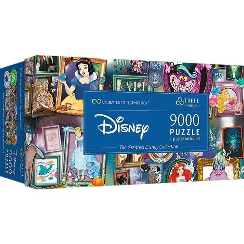 Produktbild: Trefl 81020 9000 Teile, Großes Puzzle, Dickste Pappe, Bio, EKO, Collage mit Märchenfiguren, Unterhaltung für Erwachsene und Kinder ab 12 Jahren, Disney, The Greatest Disney Collection