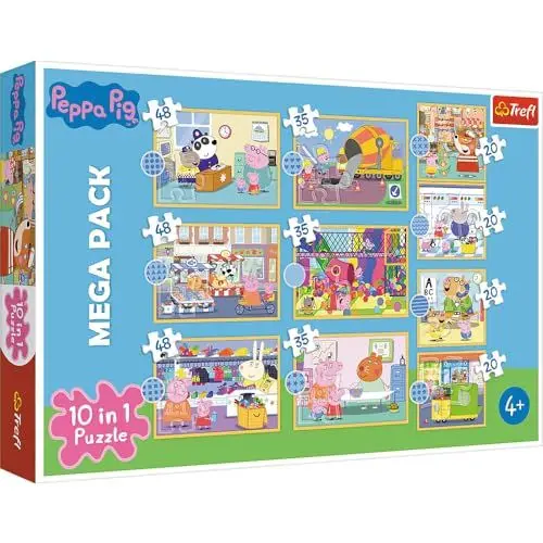 Produktbild: Trefl Peppa Pig, 10 in 1 Puzzle (Kinderpuzzle)