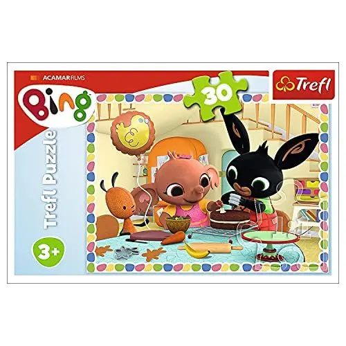 Produktbild: Trefl 916 18263 Gemeinsames Backen, Hase Bing EA 30 Teile, für Kinder ab 3 Jahren 30pcs, Multi-Coloured