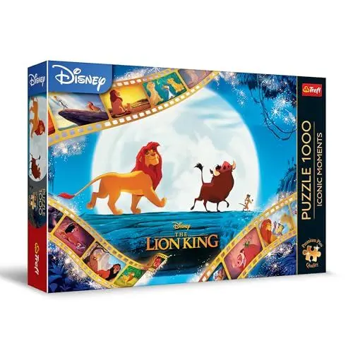 Produktbild: Trefl Premium Plus Quality - Puzzle Iconic Moments: Der König der Löwen - 1000 Elemente, Puzzle-Serie mit Lieblingshelden, Ideale Anpassung der Teile, für Erwachsene und Kinder ab 12 Jahren