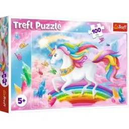 Produktbild: Trefl, Puzzle, Kristallwelt der Einhörner, 100 Teile, für Kinder ab 5 Jahren, Farbig