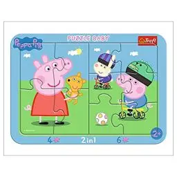 Produktbild: Trefl, Puzzle, Rahmenpuzzle mit Unterlage, 10 Teile, Peppa Pig, für Kinder ab 2 Jahren