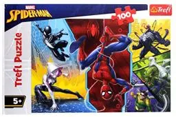 Produktbild: Trefl, Puzzle, Verkehrt herum, Marvel Spiderman, 100 Teile, für Kinder ab 5 Jahren