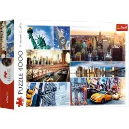 Produktbild: Trefl, Puzzle, New York, 4000 Teile, USA, Collage, Premium Quality, für Kinder ab 16 Jahren, farbig, 45006