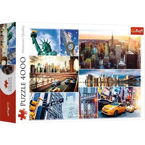 Produktbild: Trefl, Puzzle, New York, 4000 Teile, USA, Collage, Premium Quality, für Kinder ab 16 Jahren, farbig, 45006