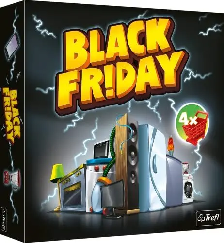 Produktbild: Trefl - Black Friday - Familien-Brettspiel, Crazy Sale, Bauern-Körbe, Planung und Ressourcenmanagement, Spiel mit Strategieelementen, für Erwachsene und Kinder ab 10 Jahren