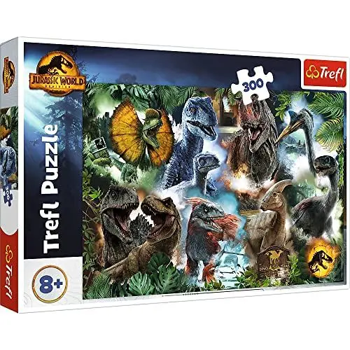 Produktbild: Tréfl - Jurassic World Dominion, Dinosaures Préférés - Puzzle 300 Pièces - Puzzles avec Dinosaures, Jurassic Park, Divertissement Créatif, Amusant pour les Enfants à partir de 8 ans