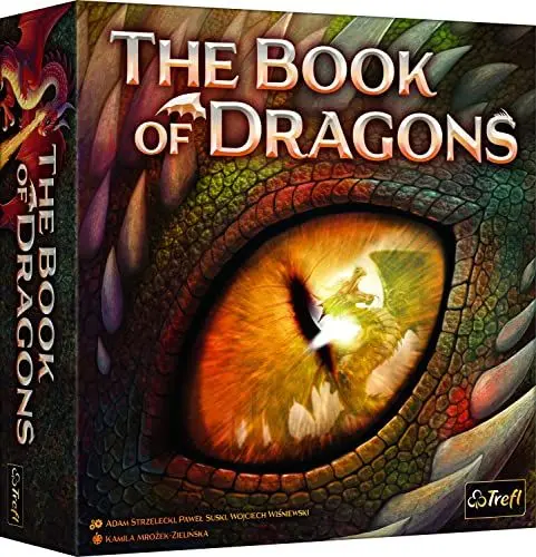 Produktbild: Trefl - The Book of Dragons - Das Buch der Drachen - Brettspiel, Drachenkarten, Würfel, einzigartige Mechanik, handgezeichnete Drachengrafiken, Gesellschaftsspiel für Erwachsene und Kinder ab 8 Jahren