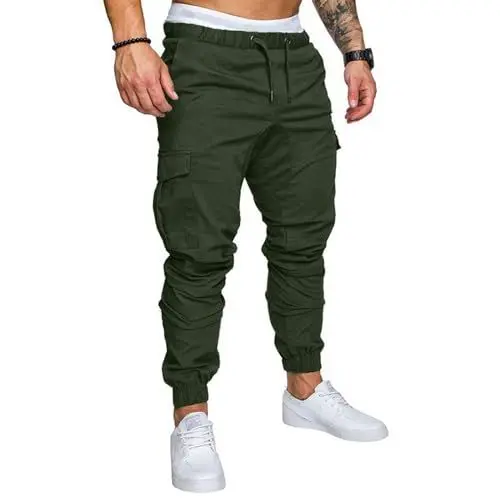 Produktbild: Trekkinghose Herren Stretch Winter Wanderhose Herren Herren-Arbeitshose Jagdhose Winter Cargo Hose Damen Fahrradhose Herren Winter Mountainbike Bekleidung Herren Trainingshose Herren Grün Xl