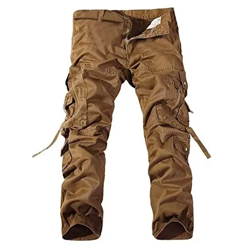 Produktbild: Trekkinghose Herren Zip Off hell Outdoor Hosen für männer Camouflage Herren Taktische militär Hose wasserdicht Arbeit Cargohose Jogginghose Baggy Cargohose männer lang