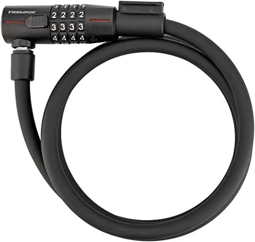 Produktbild: TRELOCK SK 415 Code Kabelschloss – Länge 180 cm – Durchmesser 15 mm – Sicherheitsstufe 4 – Frei einstellbarer Code