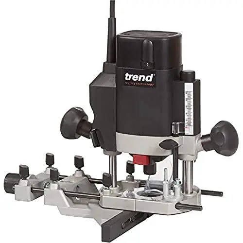 Produktbild: Trend 1000 W 8 mm Tauchfräser mit variabler Geschwindigkeit 230 V EU, leistungsstarker leichter Tauchfräser, perfekt zum Schneiden von Scharnieren, T5EB/MK2/EURO
