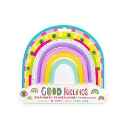 Produktbild: TRENDHAUS Powerschnur Set „Regenbogen“ mit Glitzer, 4 Stück, Sensorik-Spielzeug für Kinder