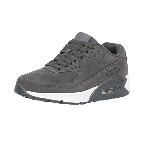 Produktbild: Elara Trendige Unisex Sneaker Damen Herren Sport Laufschuhe Turnschuhe Chunkyrayan G20-W DK Grey 36