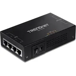 Produktbild: TRENDnet TPE-147GI 65W 4-Port Gigabit PoE + Injektor, 4 x Gigabit Ports (Dateneingang), 4 x Gigabit PoE Ports (Daten + PoE Ausgang), Multi-Port PoE + Injektor bis 100 m (328 ft)