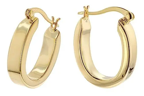 Produktbild: trendor Damen-Ohrringe mit Bügel 925 Silber Vergoldet eleganter Ohrschmuck für Frauen, zauberhaftes Schmuckstück, zeitlose Geschenkidee, 15594