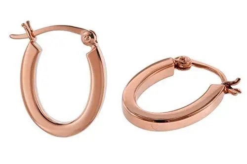 Produktbild: trendor Ohrringe Silber 925 Roségold Plattiert Creolen 18 mm 08783