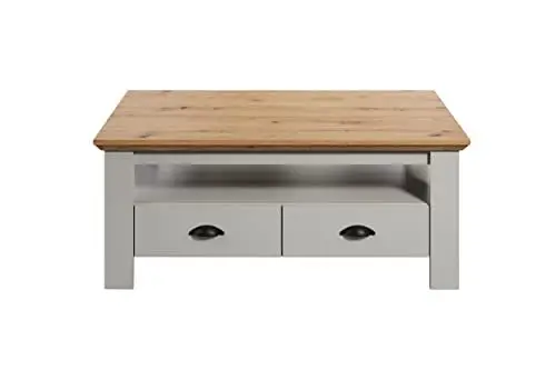 Produktbild: trendteam smart living - Couchtisch Wohnzimmertisch - Wohnzimmer - Landside - Aufbaumaß (BxHxT) 110 x 45 x 65 cm - Farbe Lichtgrau mit Artisan Eiche - 2118118F4