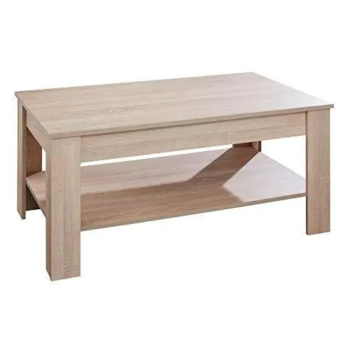 Produktbild: trendteam smart living - Couchtisch Wohnzimmertisch - Wohnzimmer - Universal- Aufbaumaß (BxHxT) 110 x 49 x 67 cm - Farbe Eiche Sägerau Hell - 110014745