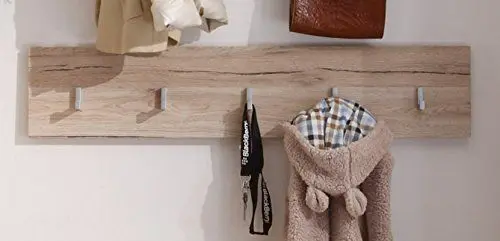 Produktbild: trendteam smart living - Garderobenpaneel Paneel - Garderobe - Malea - Aufbaumaß (BxHxT) 88 x 18 x 2 cm - Farbe Eiche San Remo Hell - 132447190