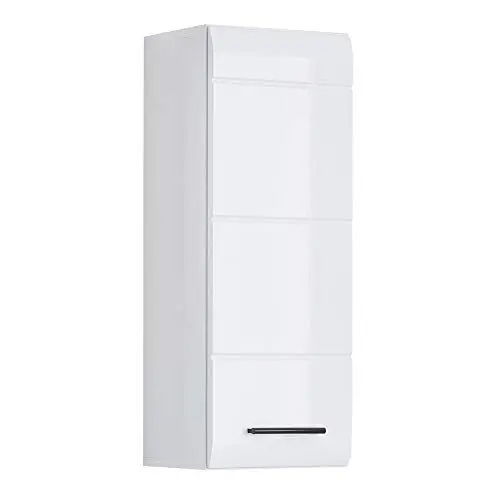 Produktbild: trendteam smart living - Hängeschrank Wandschrank - Badezimmer - Skin - Aufbaumaß (BxHxT) 30 x 77 x 23 cm - Farbe Weiß Hochglanz - 111650101