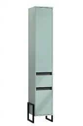 Produktbild: trendteam smart living - Hochschrank Schrank - Badezimmer - Matix - Aufbaumaß (B x H x T) 36 x 190 x 35 cm - Farbe Dusk Blue - 223910331
