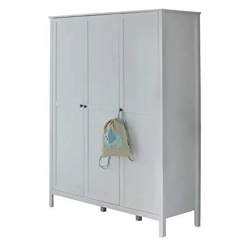 Produktbild: trendteam smart living - Kleiderschrank Schrank - Babyzimmer - Ole - Aufbaumaß (BxHxT) 141 x 192 x 51 cm - Farbe Weiß - 183961001