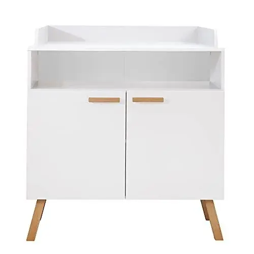 Produktbild: trendteam smart living - Wickelkommode Kommode - Babyzimmer - Mats - Aufbaumaß (BxHxT) 96 x 105 x 78 cm - Farbe Weiß - 197663001