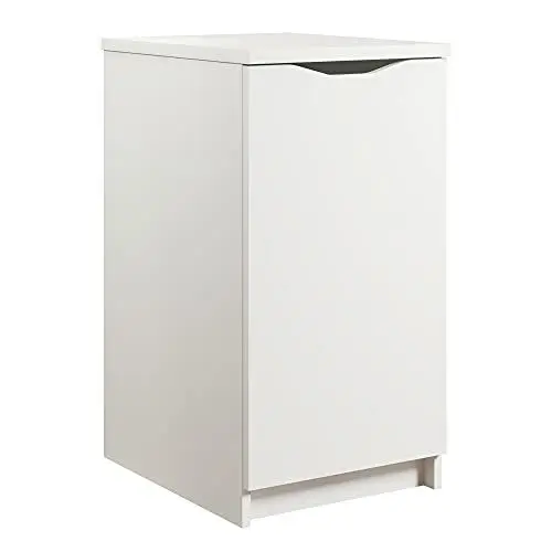 Produktbild: trendteam smart living - Basix - Büromöbel - Weiß - Schreibtischcontainer mit 1 Tür und 1 Einlegeboden - (BxHxT) 40 x 76 x 50 cm - Sockel