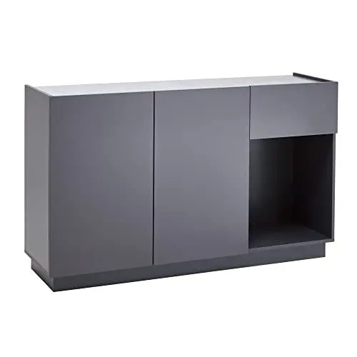 Produktbild: trendteam smart living - Sideboard Kommode Schrank - Wohnzimmer - Luca - Aufbaumaß (BxHxT) 138 x 83 x 40 cm - Farbe Grau Matt - 330002000