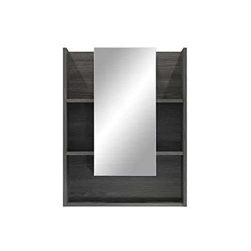 Produktbild: trendteam smart living - Spiegelschrank Spiegel - Badezimmer - Daily - Aufbaumaß (BxHxT) 60 x 77 x 18 cm - Farbe Weiß mit Sardegna Rauchsilber - 202040503