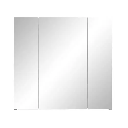 Produktbild: trendteam smart living - Spiegelschrank Spiegel - Badezimmer - Riva - Aufbaumaß (BxHxT) 80 x 75 x 16 cm - Farbe Weiß mit Rauchsilber - 211040503