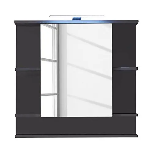 Produktbild: trendteam smart living - Spiegelschrank Spiegel - Badezimmer - Tetis - Aufbaumaß (BxHxT) 72 x 76 x 20 cm - Farbe Graphit - 133040321