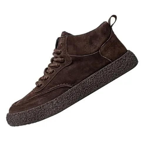 Produktbild: Trendy Retro Suede Sneakers for Men New Korean Style Versatile Casual Work Shoes Compatible with Motorrad Schuhe Herren 39 (Coffee, 42)