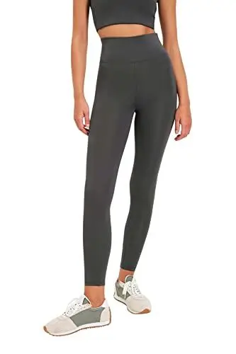 Produktbild: TRENDYOL Damen Trendyol -Roller Sportstrumpfn Yoga Pants Casual, Geräuchert, M