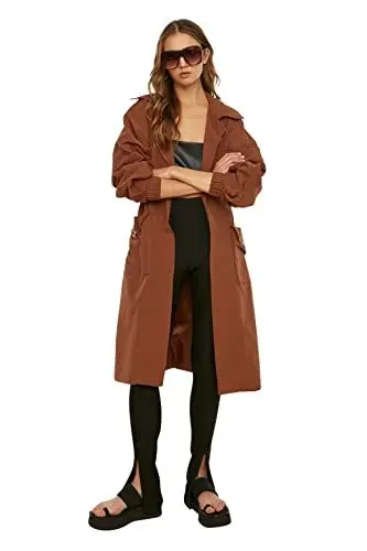 Produktbild: TRENDYOL Trenchcoat - Braun - Zweireihig