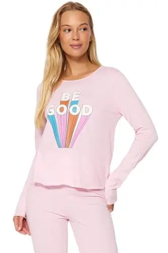 Produktbild: Trendyol Damen Powder Printed Knitted Kit Pajama Set, Powder Pink, XL EU