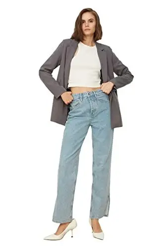 Produktbild: Trendyol Grey Primer detaillierte Blazerjacke, grau,