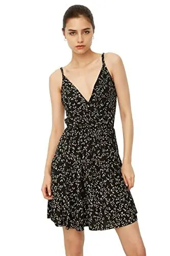 Produktbild: Trendyol Women's Muster gestricktes Kleid Dress, Black, Extra Small